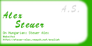 alex steuer business card
